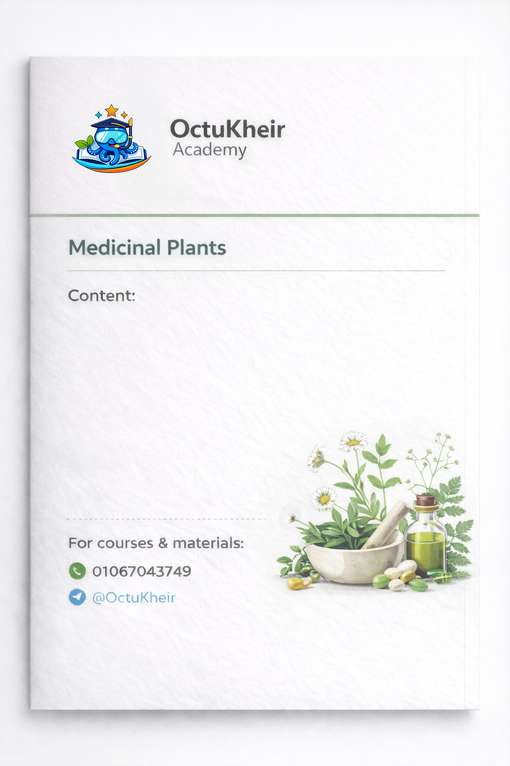 Medicinal Plants – MTI University