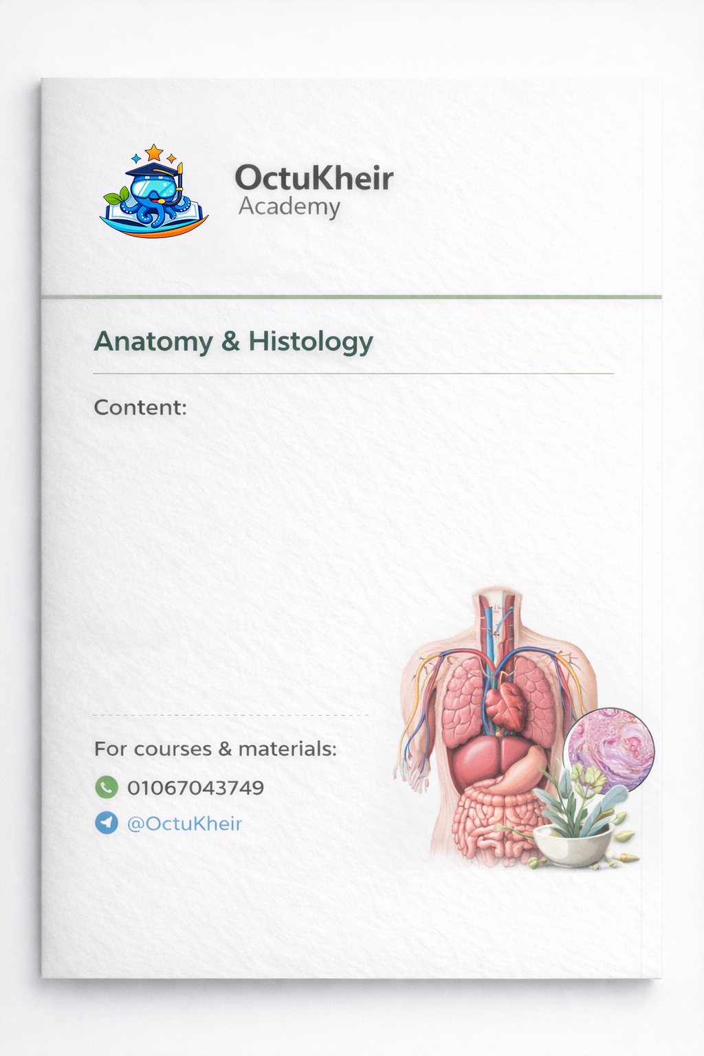 Anatomy & histology | MTI unversity